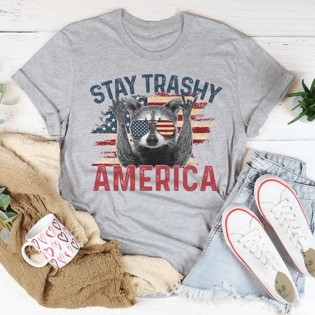 Stay Trashy America Tee Peachy Sunday T-Shirt