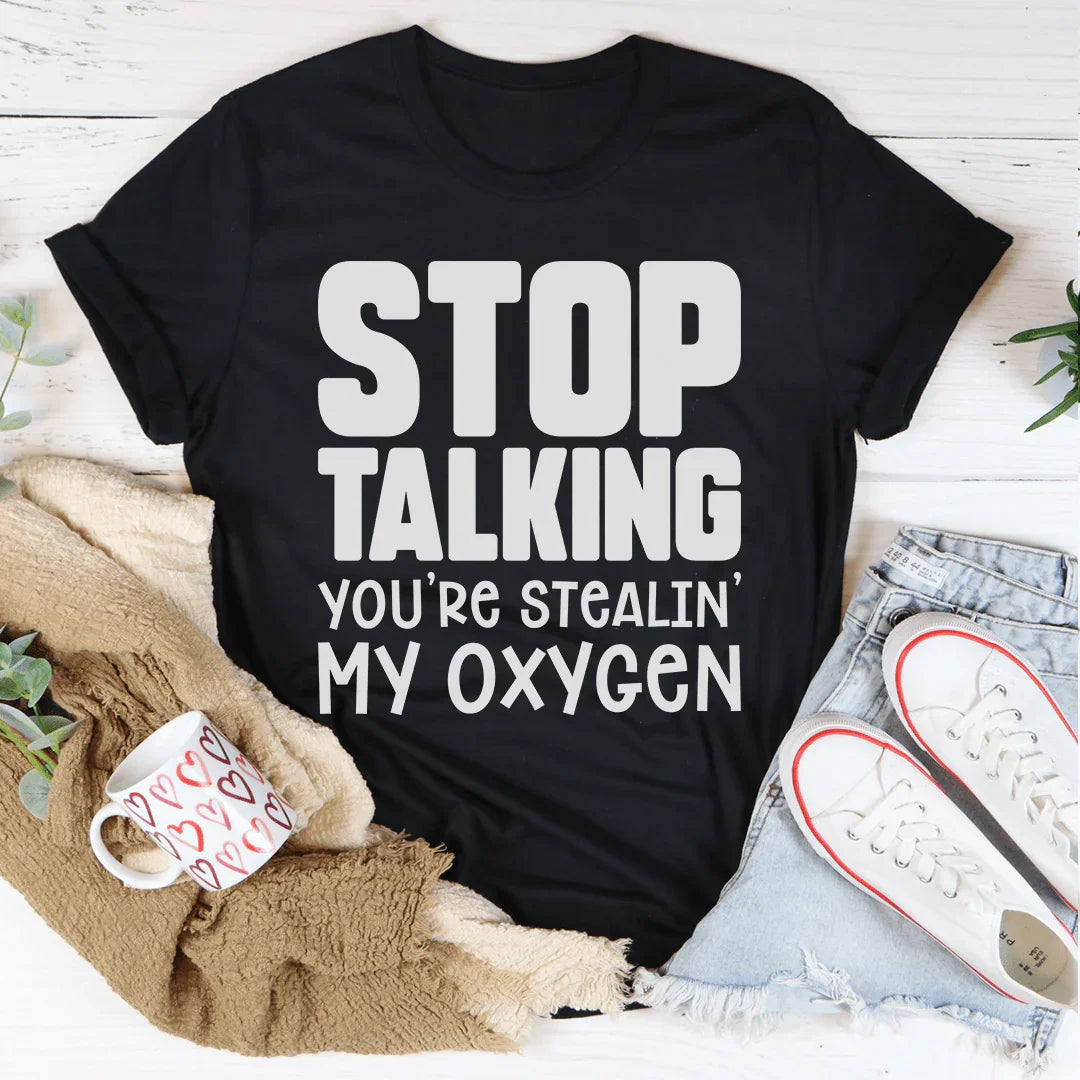 Stop Talking Tee Peachy Sunday T-Shirt