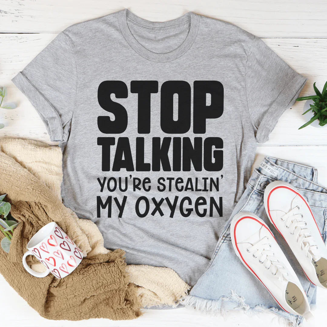 Stop Talking Tee Peachy Sunday T-Shirt