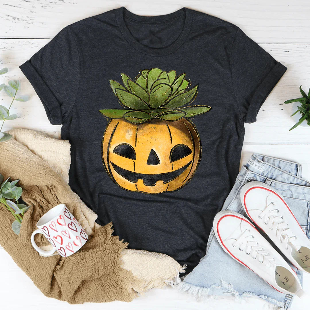 Succulent Pumpkin Tee Dark Grey Heather / S Peachy Sunday T-Shirt