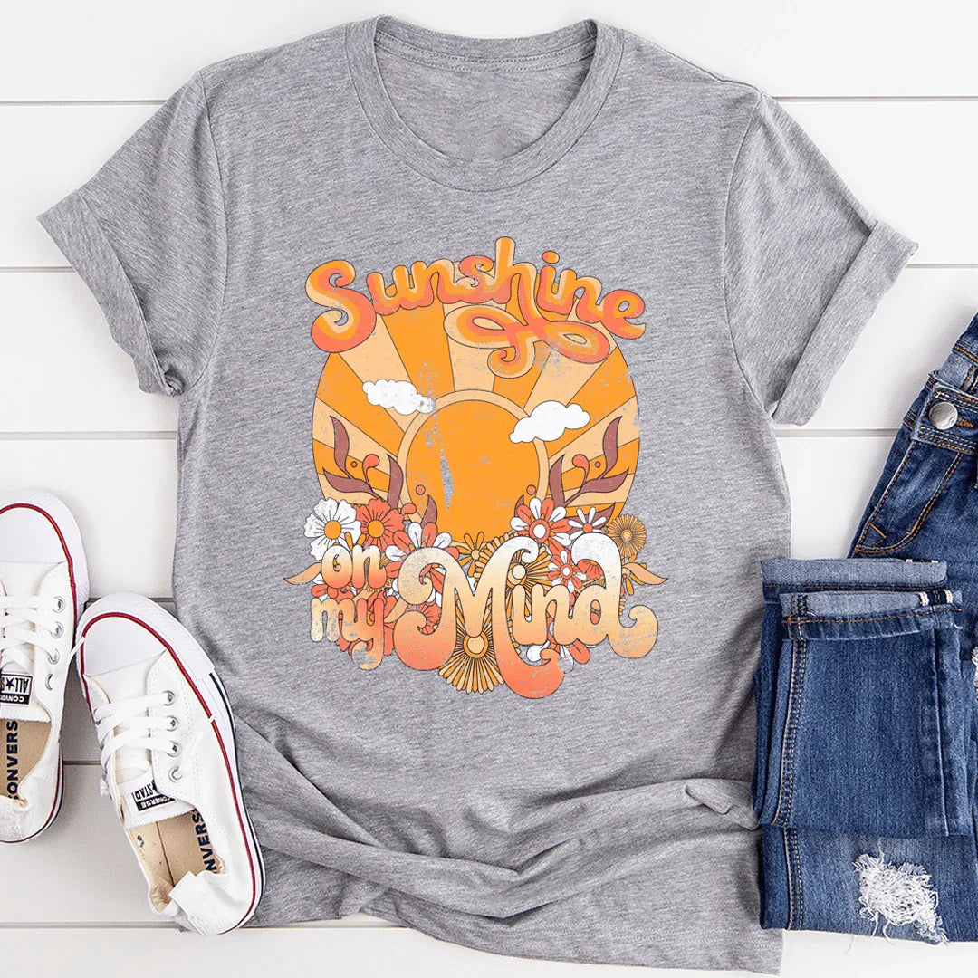 Sunshine On My Mind Tee Athletic Heather / S Peachy Sunday T-Shirt