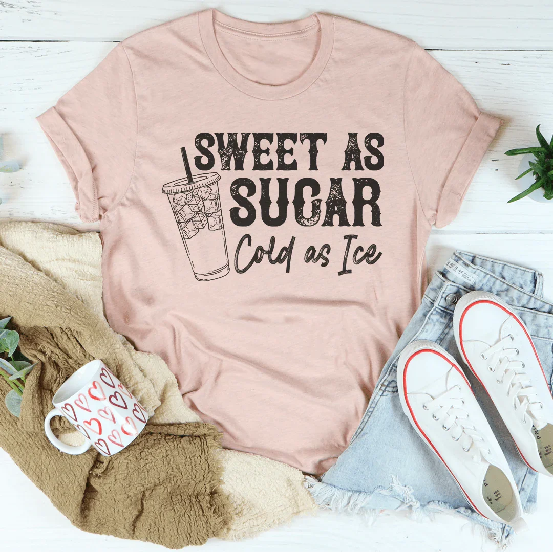 Sweet As Sugar Cold As Iced Tee Peachy Sunday T-Shirt