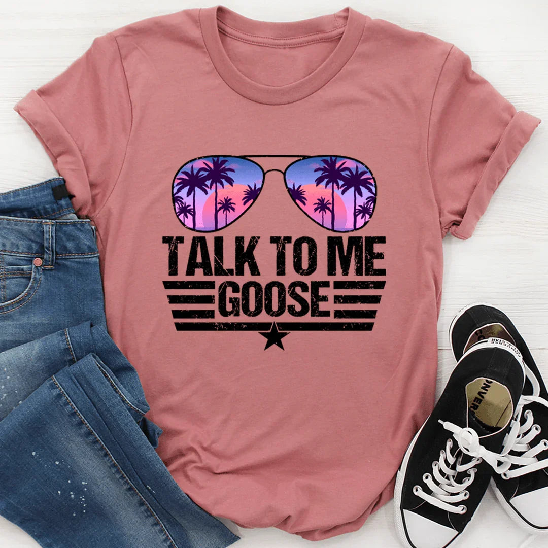 Talk to Me Goose Tee Mauve / S Peachy Sunday T-Shirt
