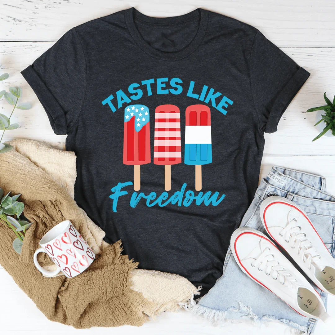 Tastes Like Freedom Tee Dark Grey Heather / S Peachy Sunday T-Shirt