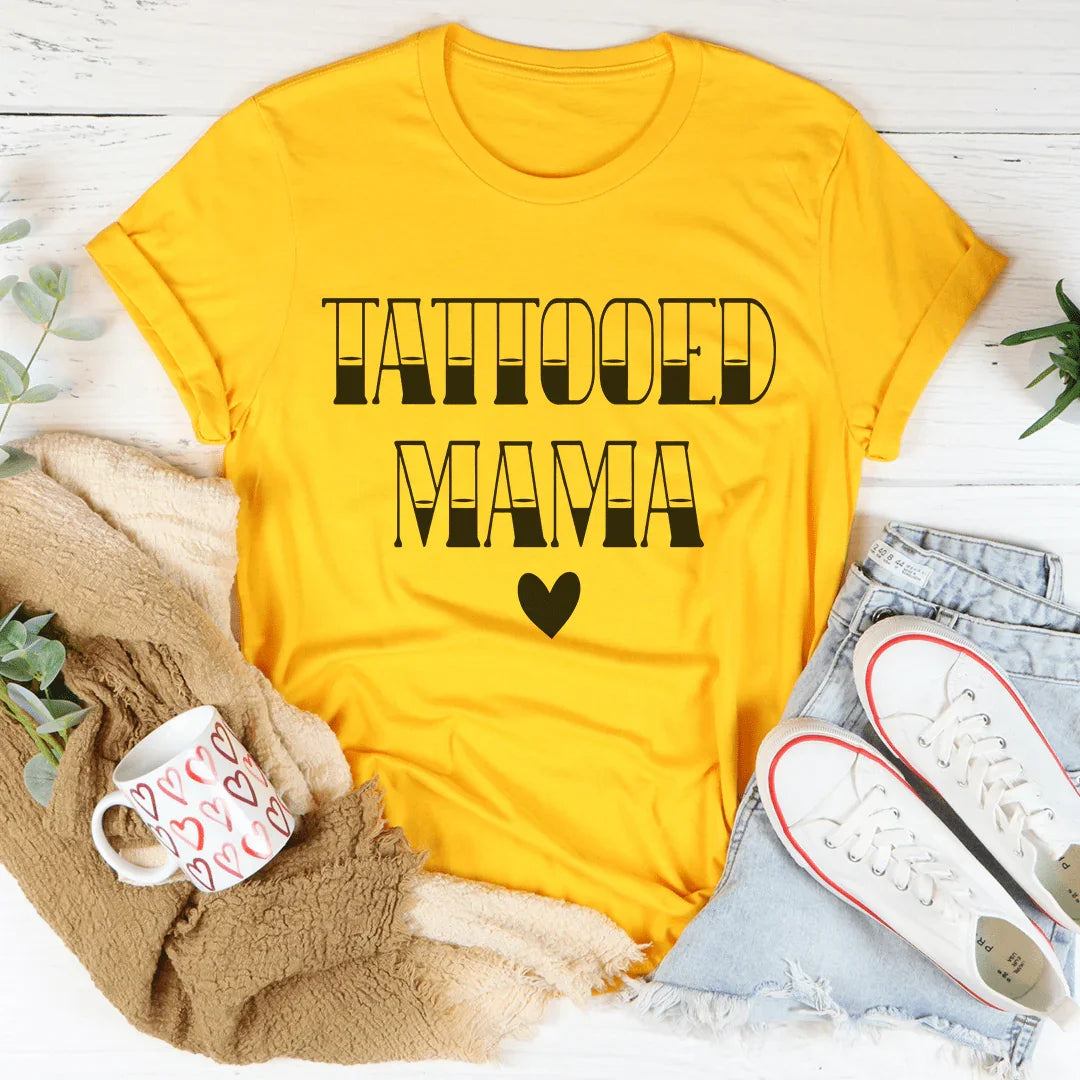 Tattooed Mama Tee Mustard / S Peachy Sunday T-Shirt
