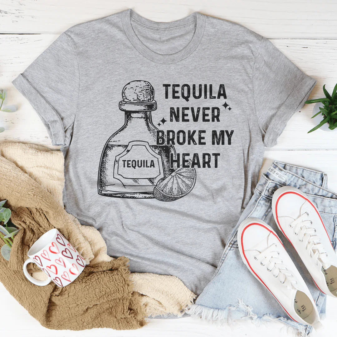 Tequila Never Broke My Heart Tee Peachy Sunday T-Shirt