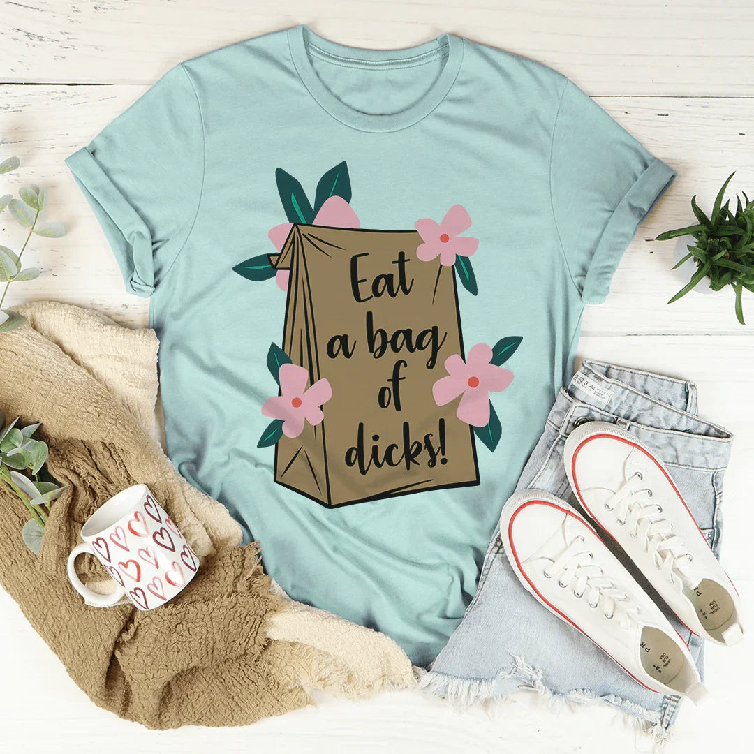 The Bag Tee Heather Prism Dusty Blue / S Peachy Sunday T-Shirt