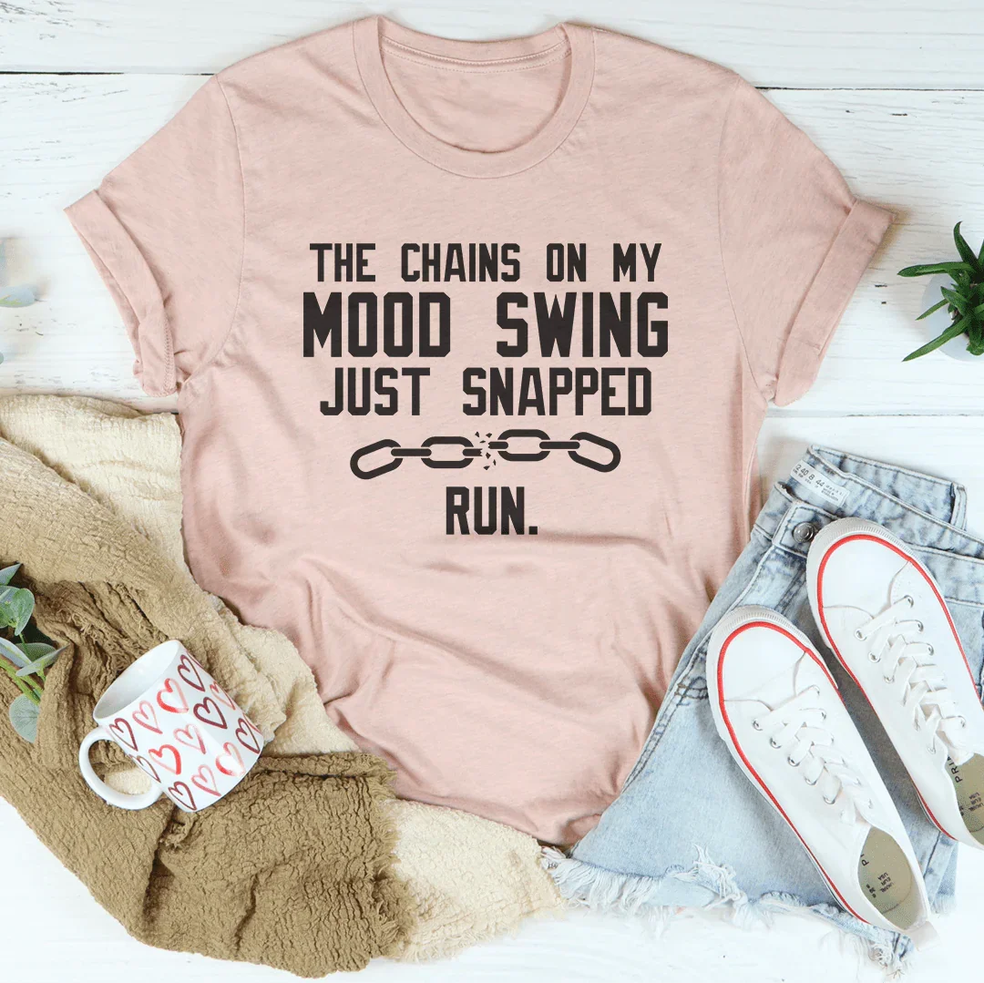 The Chains On My Mood Swing Just Snapped Tee Heather Prism Peach / S Peachy Sunday T-Shirt