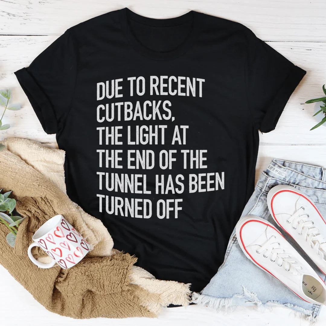The Light At The End Of The Tunnel Tee Black Heather / S Peachy Sunday T-Shirt