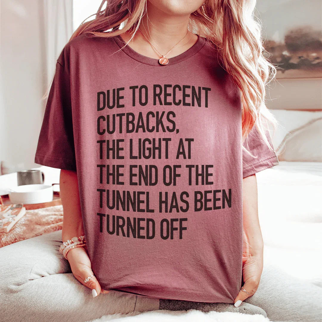 The Light At The End Of The Tunnel Tee Mauve / S Peachy Sunday T-Shirt
