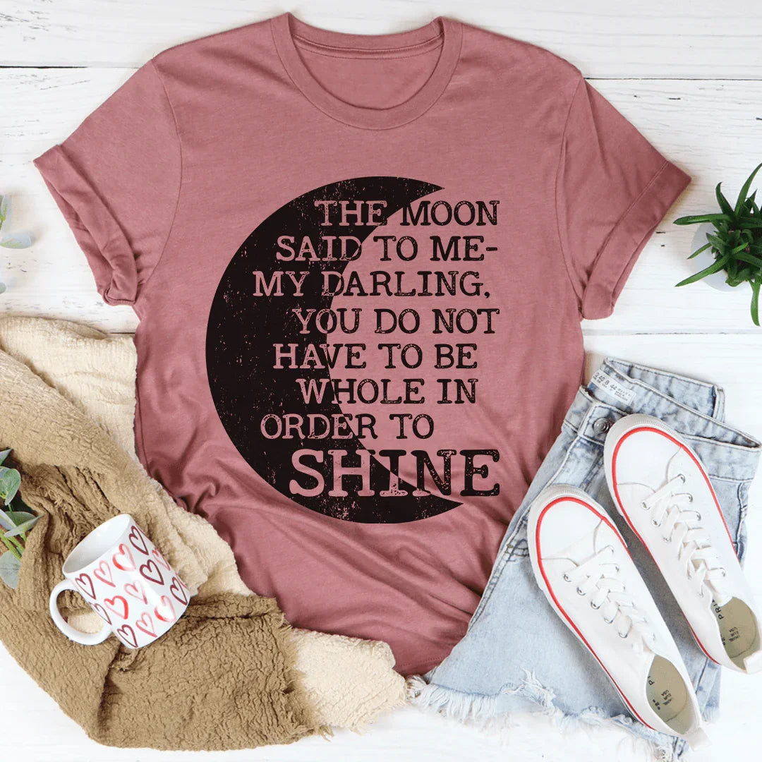 The Moon Said To Me Tee Mauve / S Peachy Sunday T-Shirt
