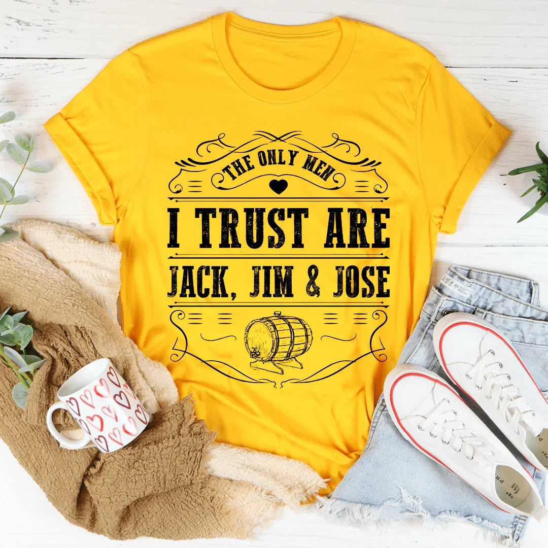 The Only Men I Trust Tee Mustard / S Peachy Sunday T-Shirt