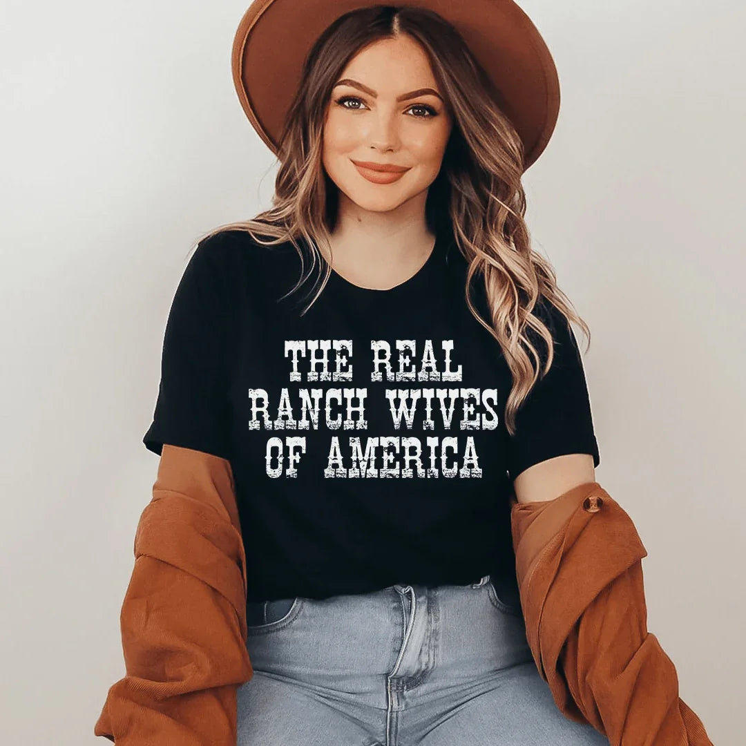 The Real Ranch Wives Of America Tee Black Heather / S Peachy Sunday T-Shirt