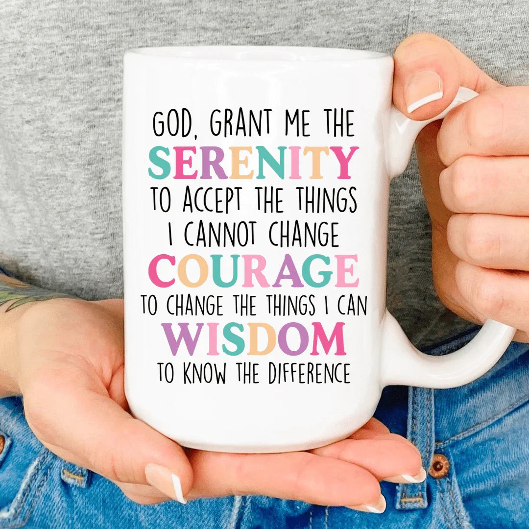 The Serenity Prayer Mug White / One Size CustomCat Drinkware T-Shirt