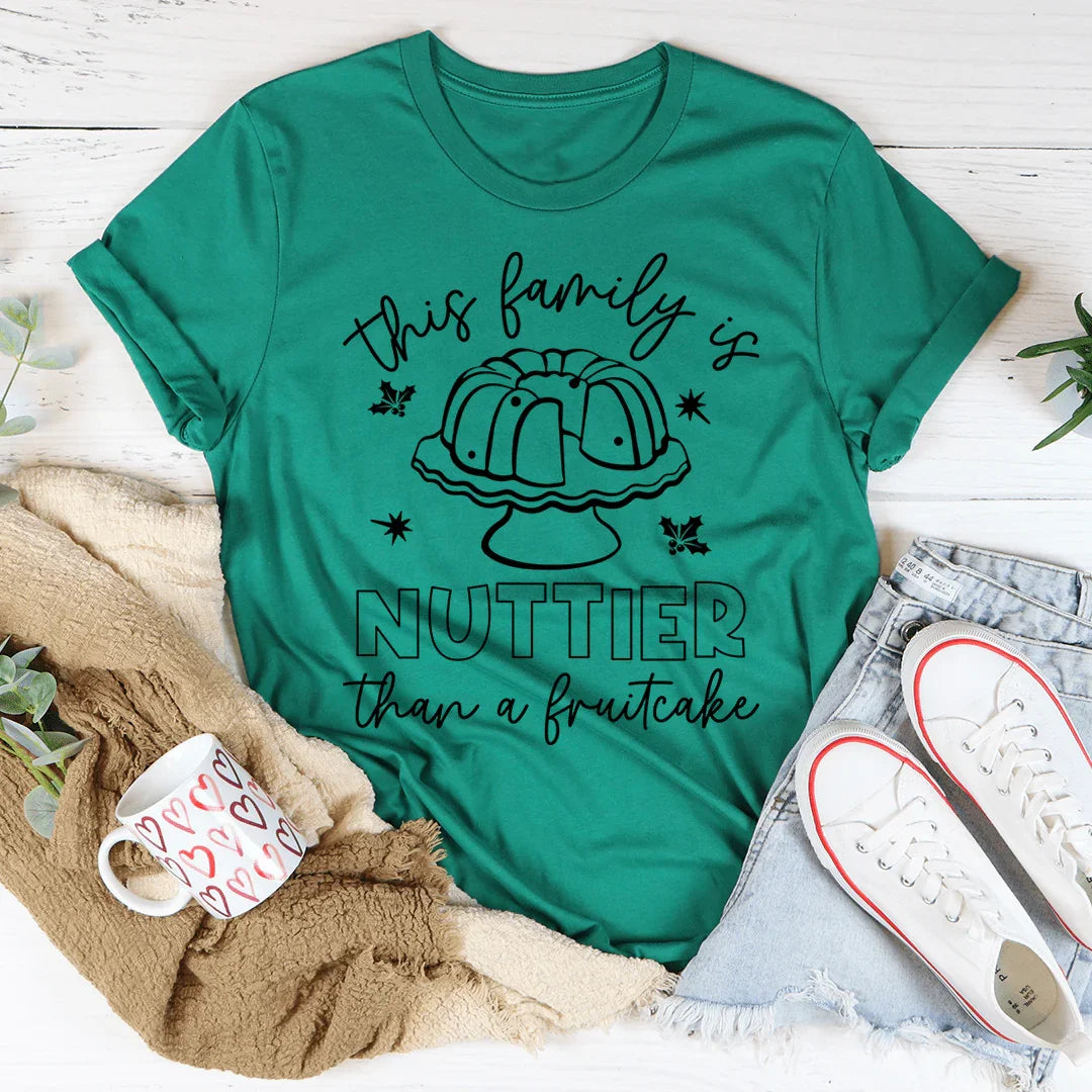 This Family Is Nuttier Than A Fuitcake Tee Kelly / S Peachy Sunday T-Shirt