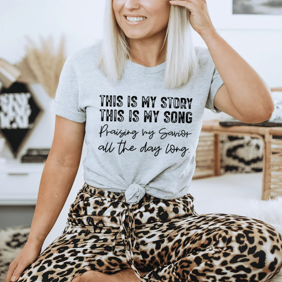 This Is My Story This Is My Song Tee Peachy Sunday T-Shirt