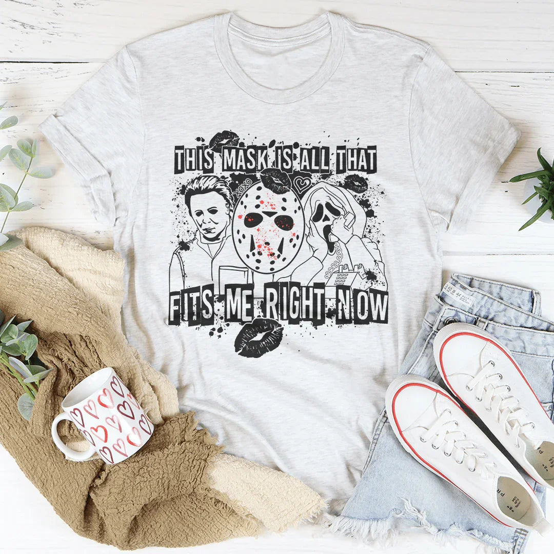 This Mask Is All That Fits Me Right Now Halloween Tee Printify T-Shirt T-Shirt