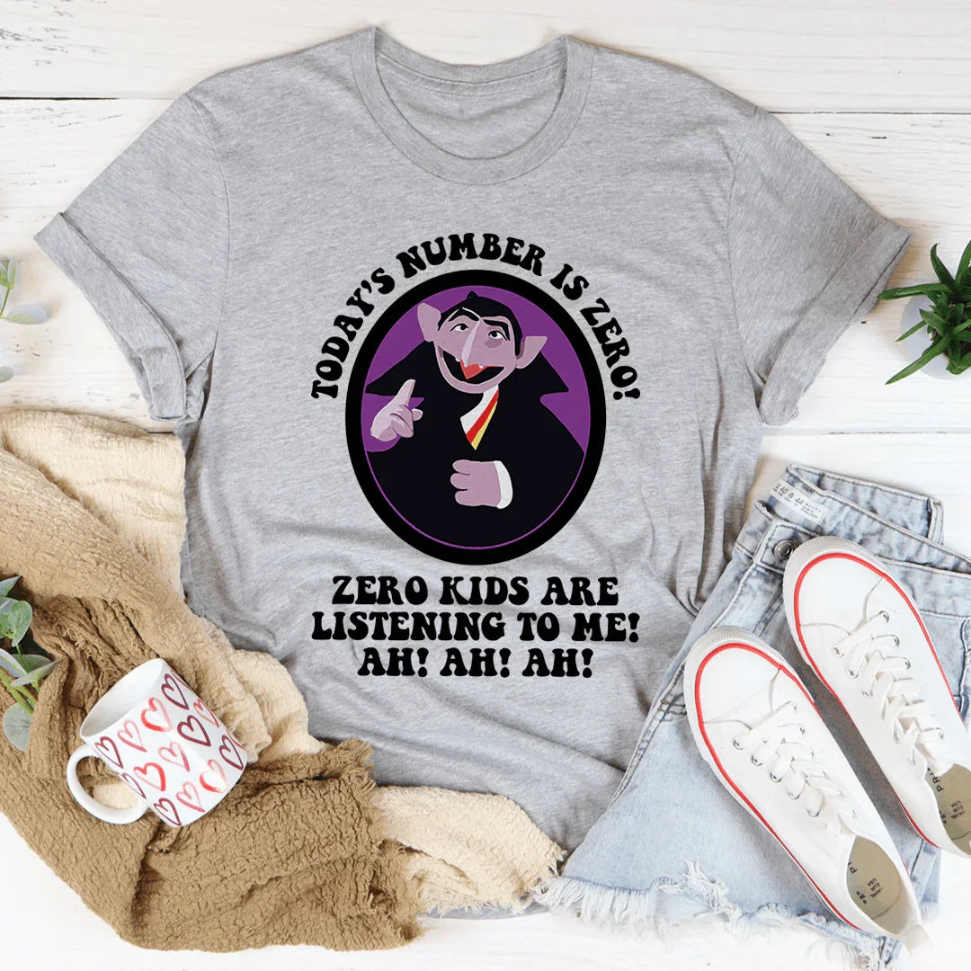 Today's Number Is Zero Tee Athletic Heather / S Peachy Sunday T-Shirt