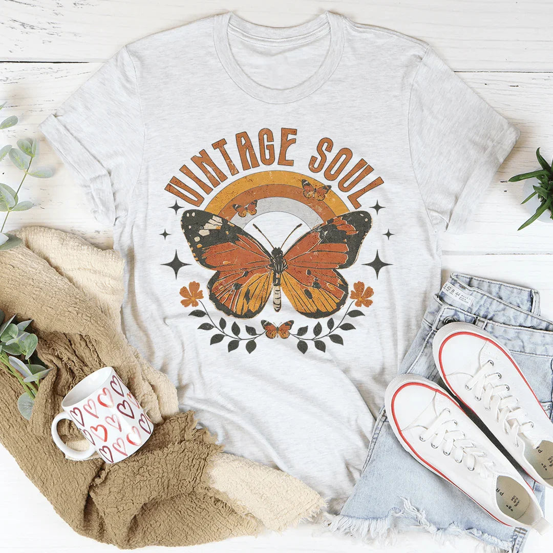 Vintage Soul Butterfly Tee Peachy Sunday T-Shirt