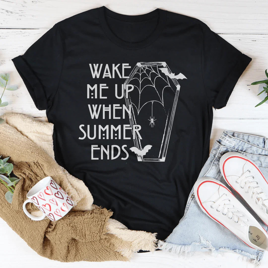 Wake Me Up When Summer Ends Tee Peachy Sunday T-Shirt