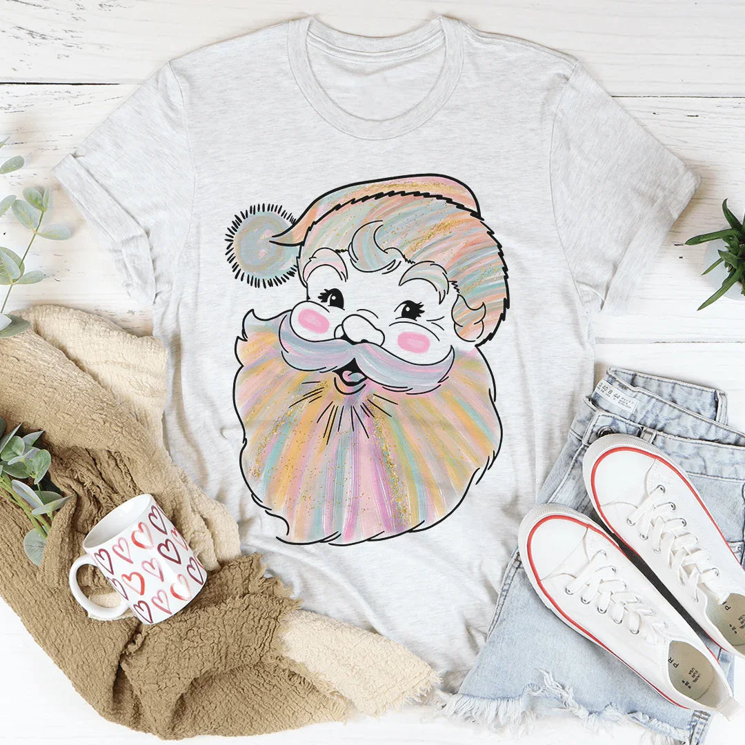 Watercolor Santa Tee Ash / S Peachy Sunday T-Shirt