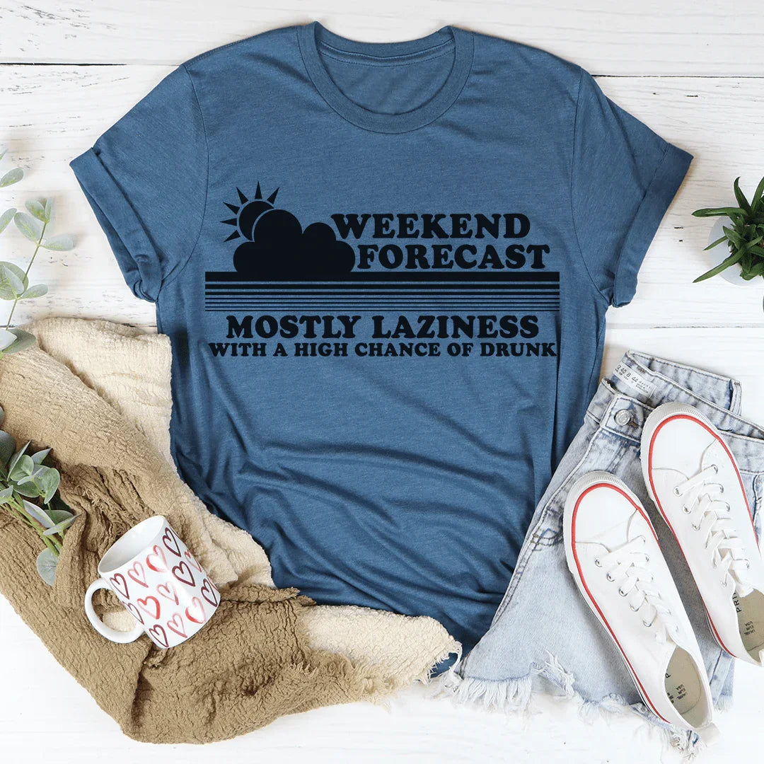 Weekend Forecast Tee Heather Deep Teal / S Peachy Sunday T-Shirt