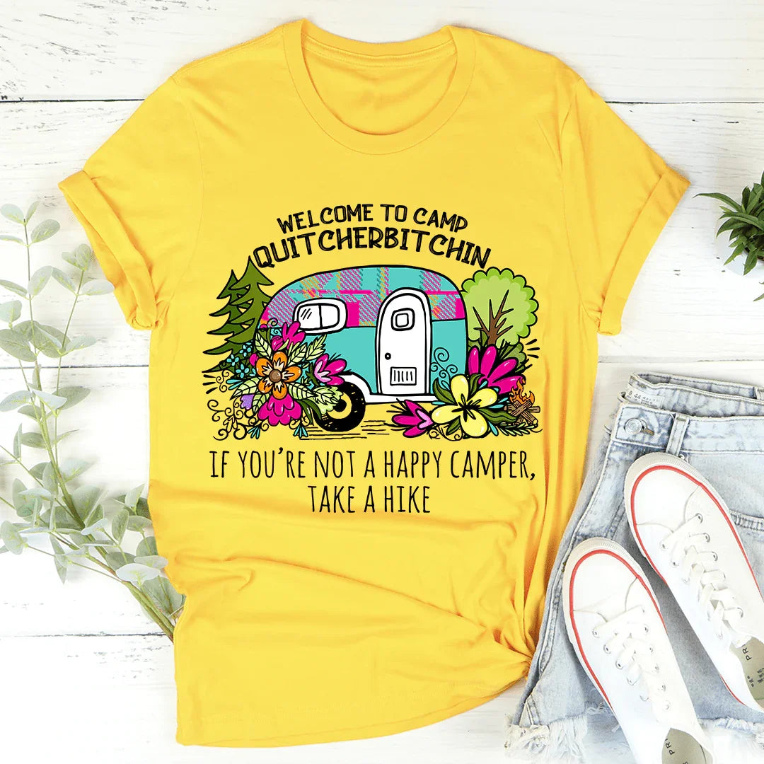 Welcome To Camp Quitcherbitchin Tee Mustard / S Peachy Sunday T-Shirt