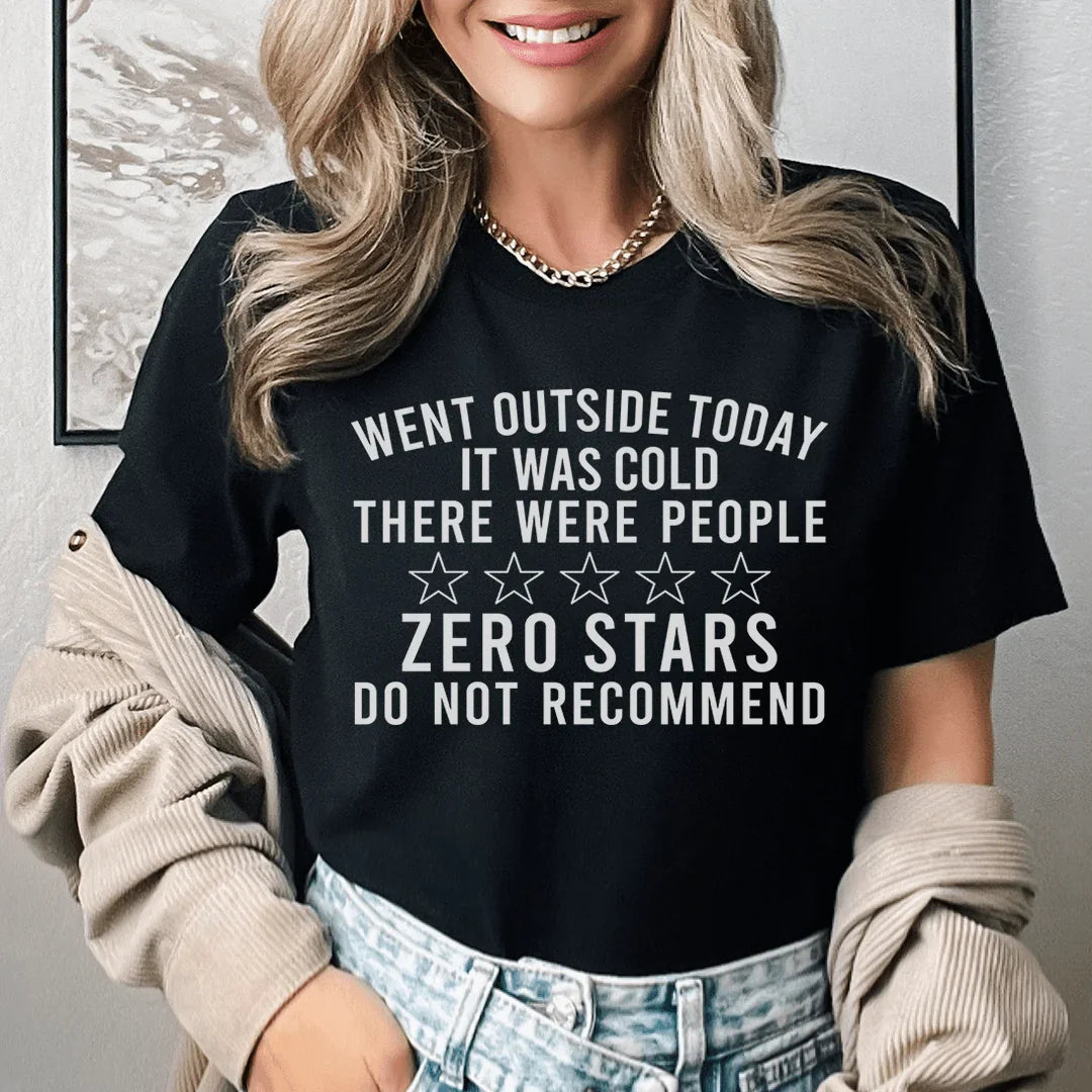 Went Outside Today Tee Black Heather / S Peachy Sunday T-Shirt