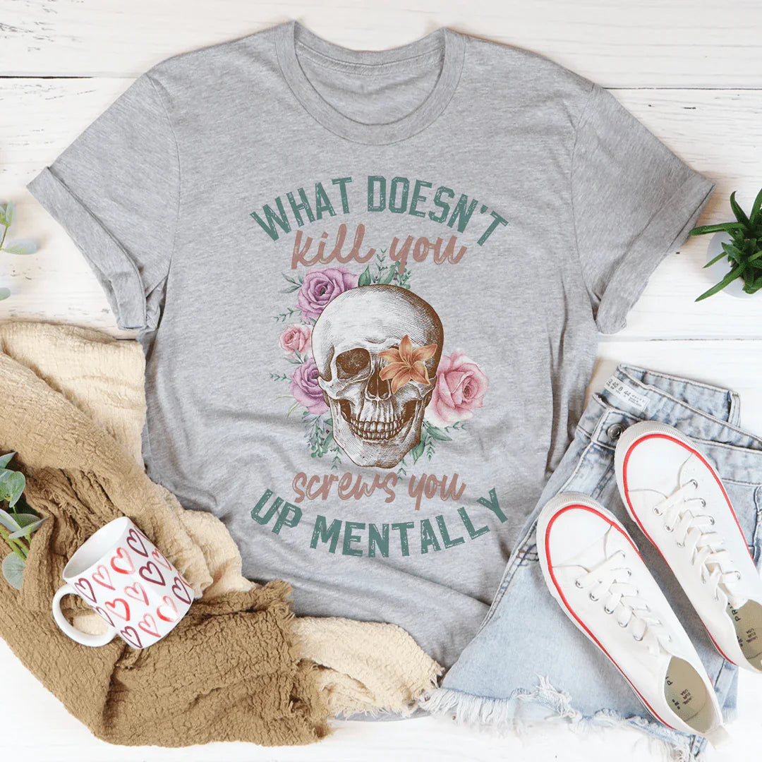What Doesn't Kill You Tee Athletic Heather / S Peachy Sunday T-Shirt