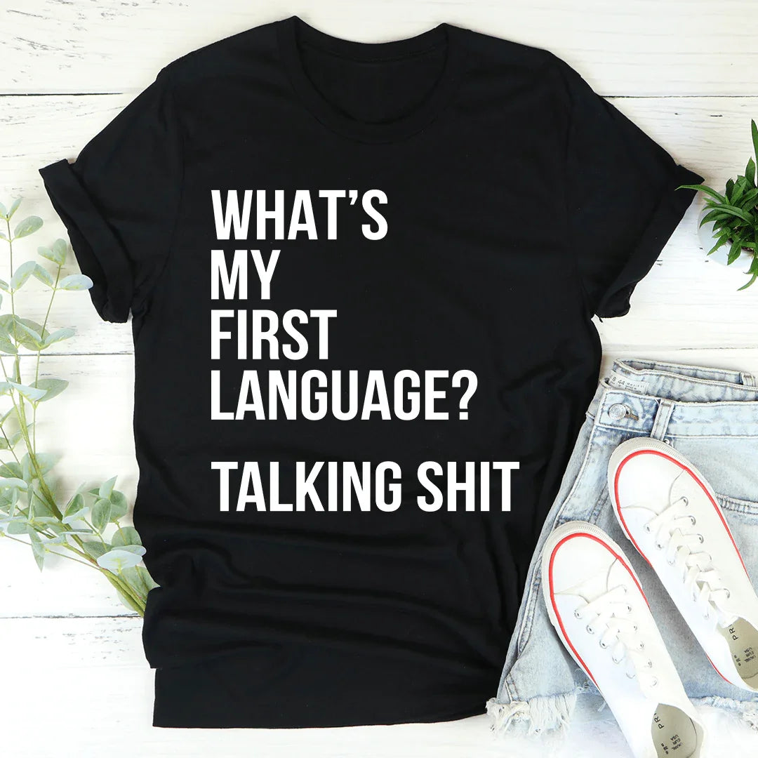 What Is My First Language Tee Black Heather / S Peachy Sunday T-Shirt