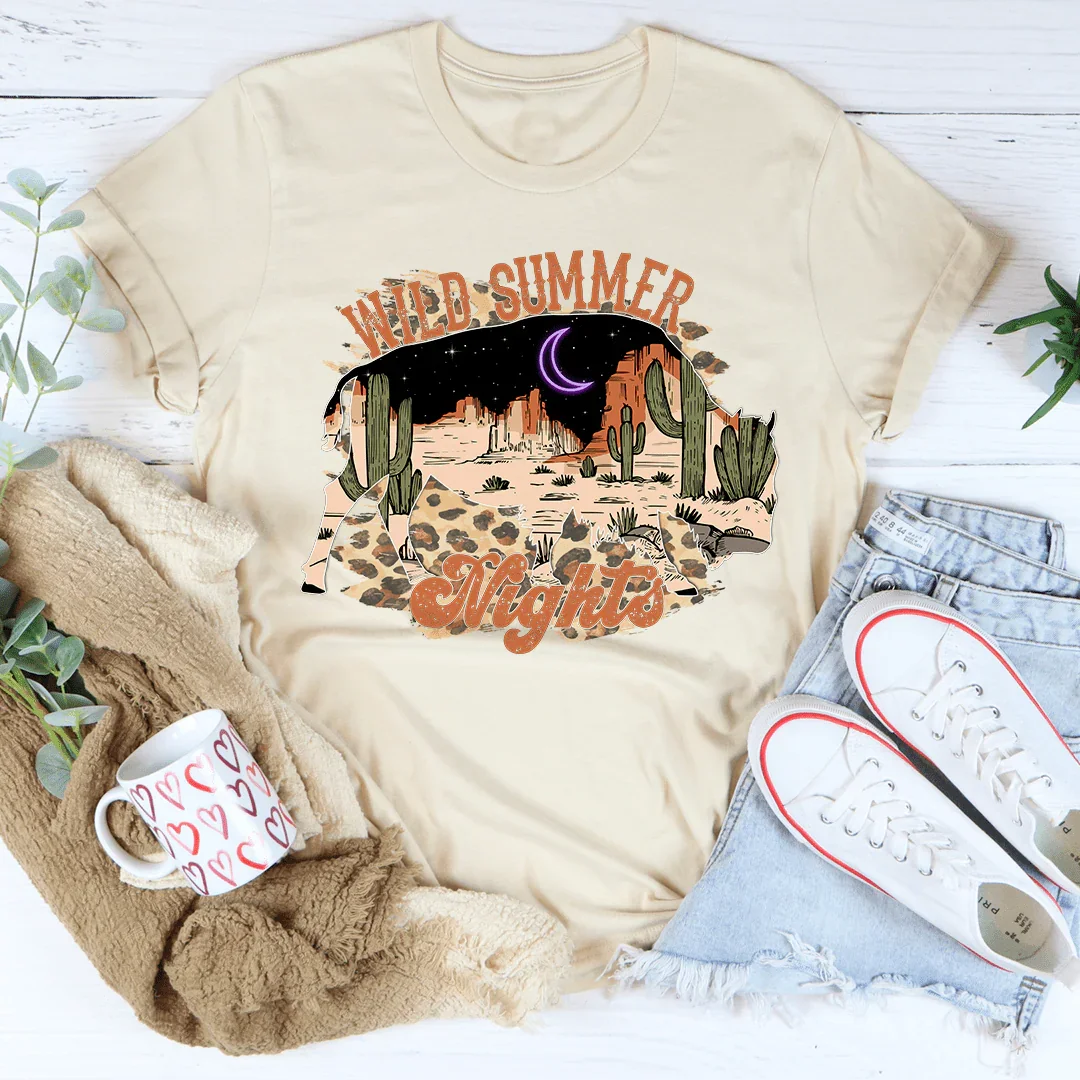 Wild Summer Nights Tee Heather Dust / S Peachy Sunday T-Shirt