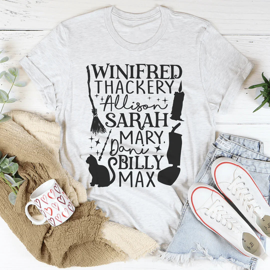 Winifred Thackery Allison Sarah Mary Dani Billy Max Tee Ash / S Peachy Sunday T-Shirt