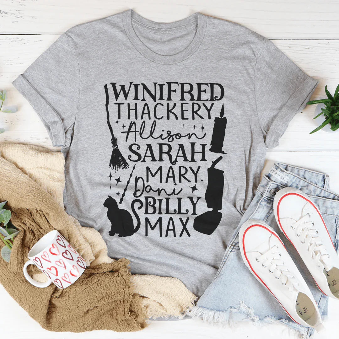 Winifred Thackery Allison Sarah Mary Dani Billy Max Tee Athletic Heather / S Peachy Sunday T-Shirt