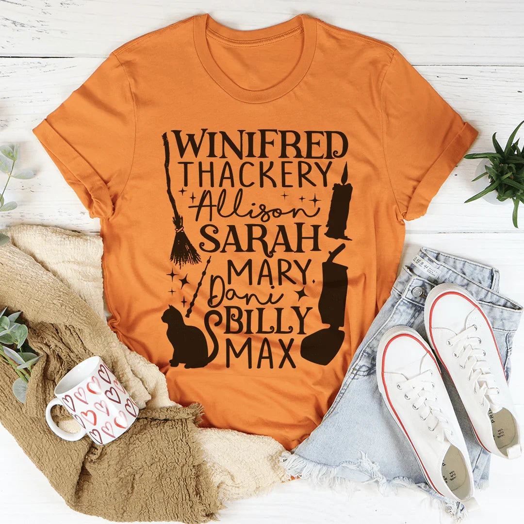 Winifred Thackery Allison Sarah Mary Dani Billy Max Tee Burnt Orange / S Peachy Sunday T-Shirt