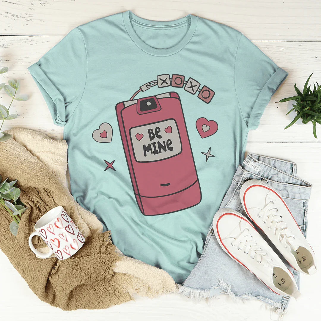 XOXO Flip Phone Tee Heather Prism Dusty Blue / S Peachy Sunday T-Shirt