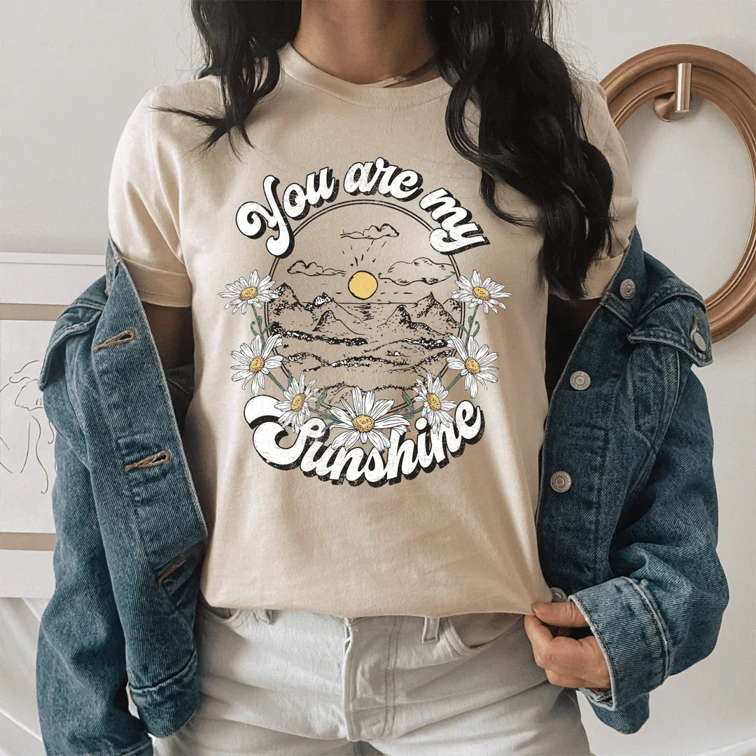 You Are My Sunshine Tee Heather Dust / S Peachy Sunday T-Shirt