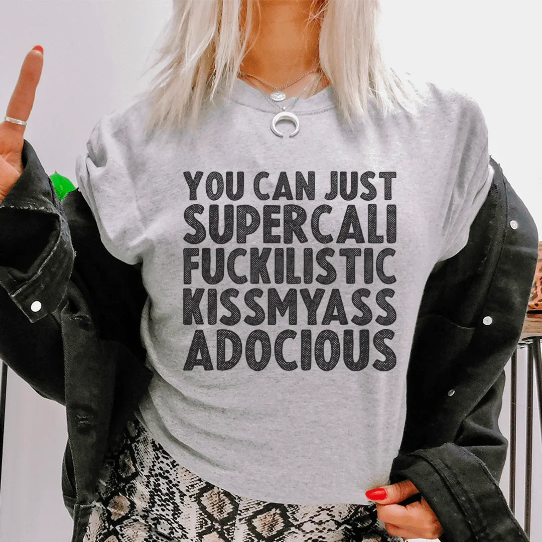 You Can Just Supercali Tee Athletic Heather / S Peachy Sunday T-Shirt