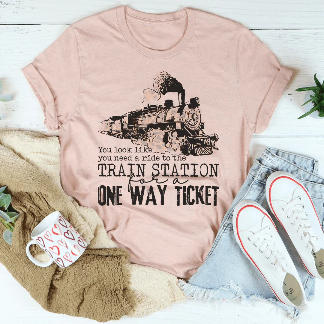 You Look Like You Need A Ride Tee Heather Prism Peach / S Peachy Sunday T-Shirt