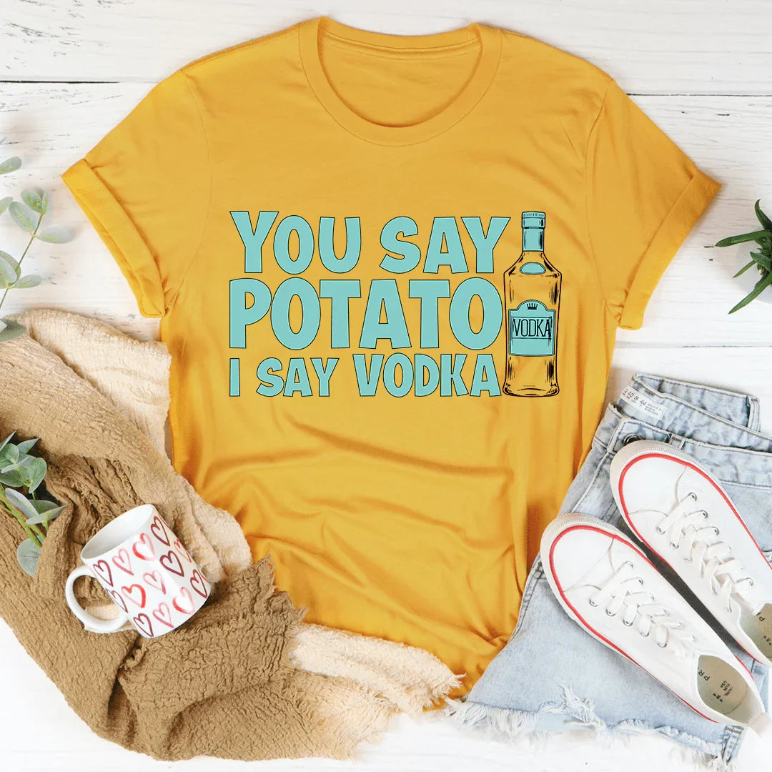 You Say Potato Tee Mustard / S Peachy Sunday T-Shirt