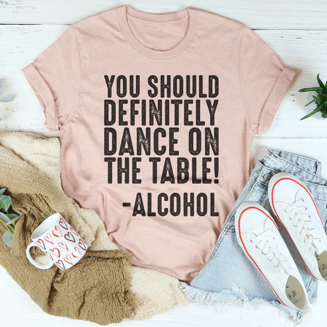 You Should Definitely Dance Tee Heather Prism Peach / S Peachy Sunday T-Shirt