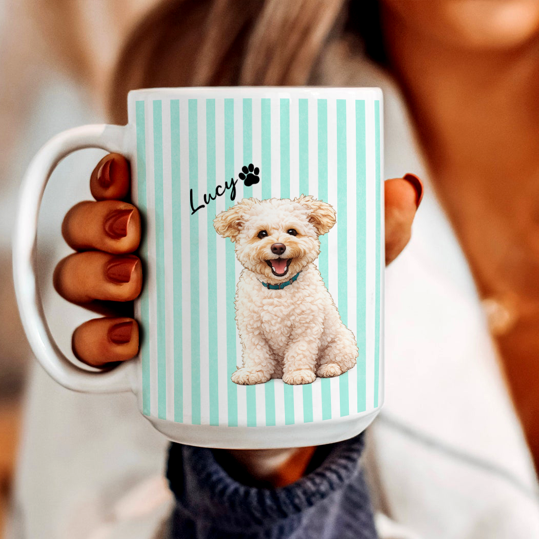 Personalized Coffee Cup For Dog Mom Mug