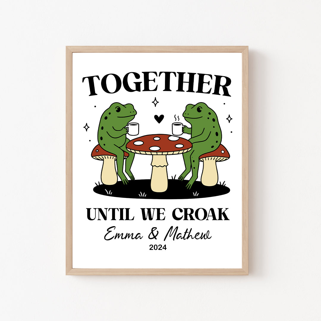 Arte mural personalizado «Juntos hasta que croemos»