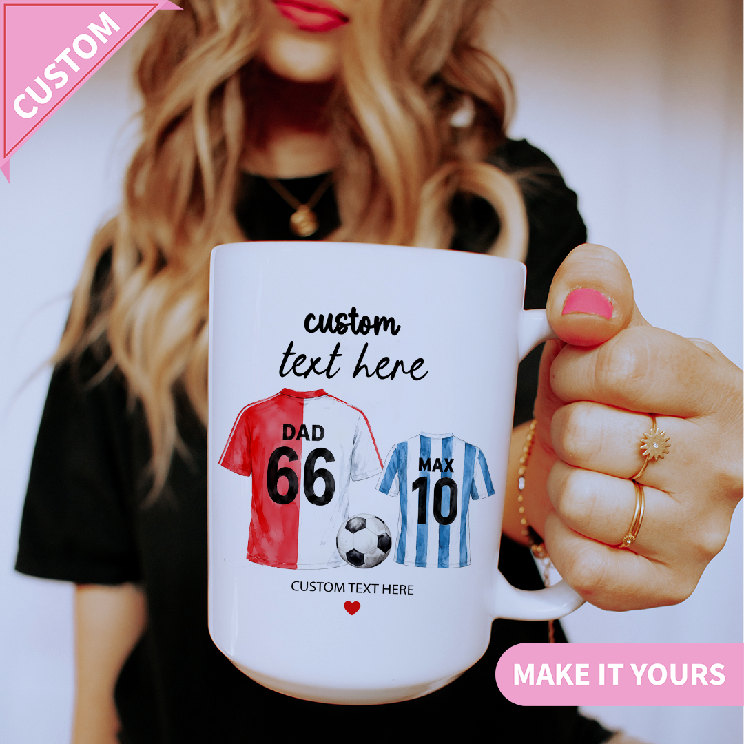 Personalised Football Dad Mug