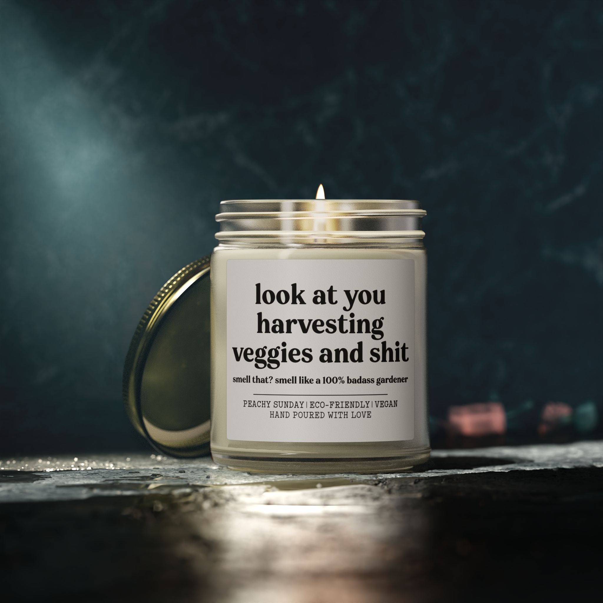 Look At You Harvesting Vaggies And S-it Candle