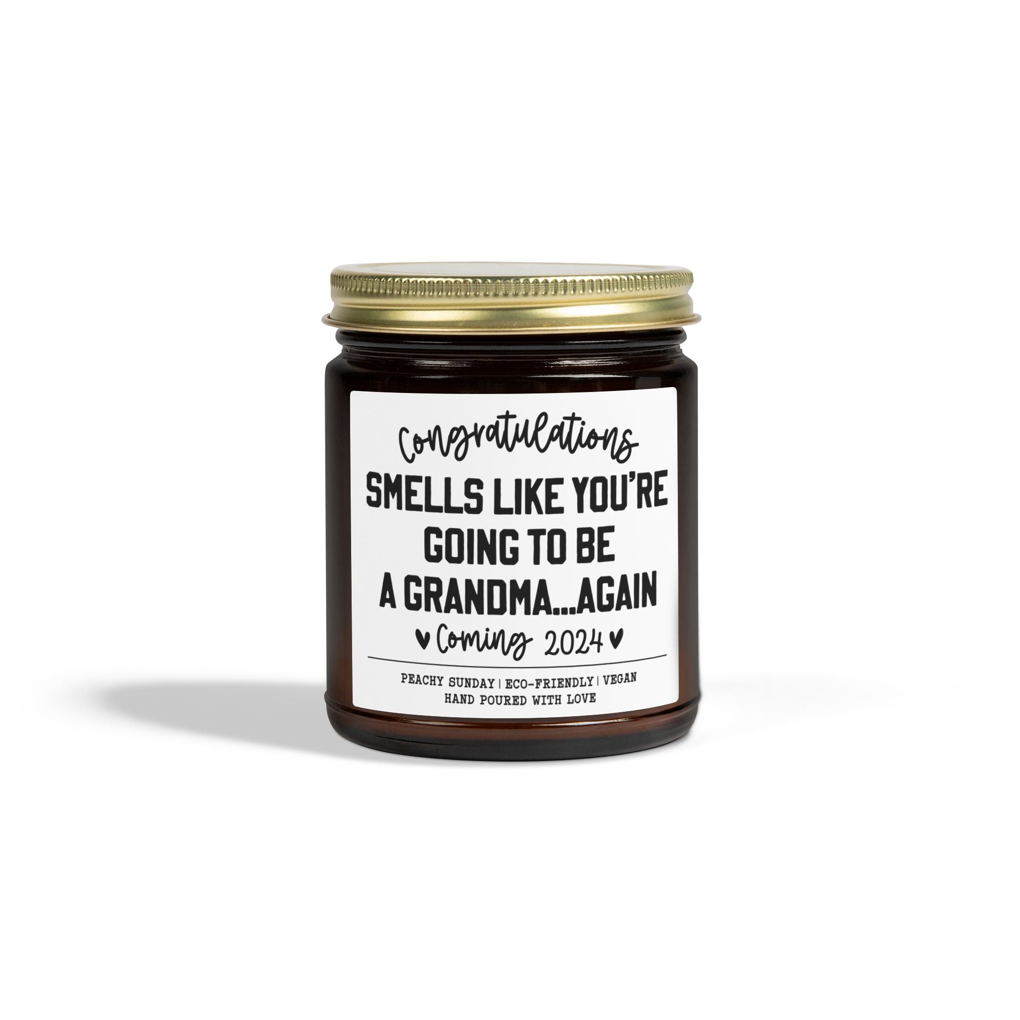 Personalized Going To Be Grandma Again Candle