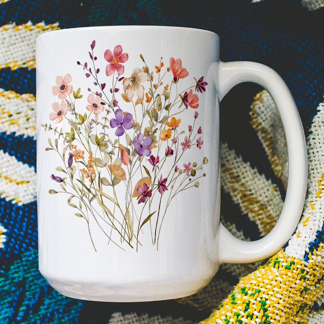 Boho Wildflowers Mug