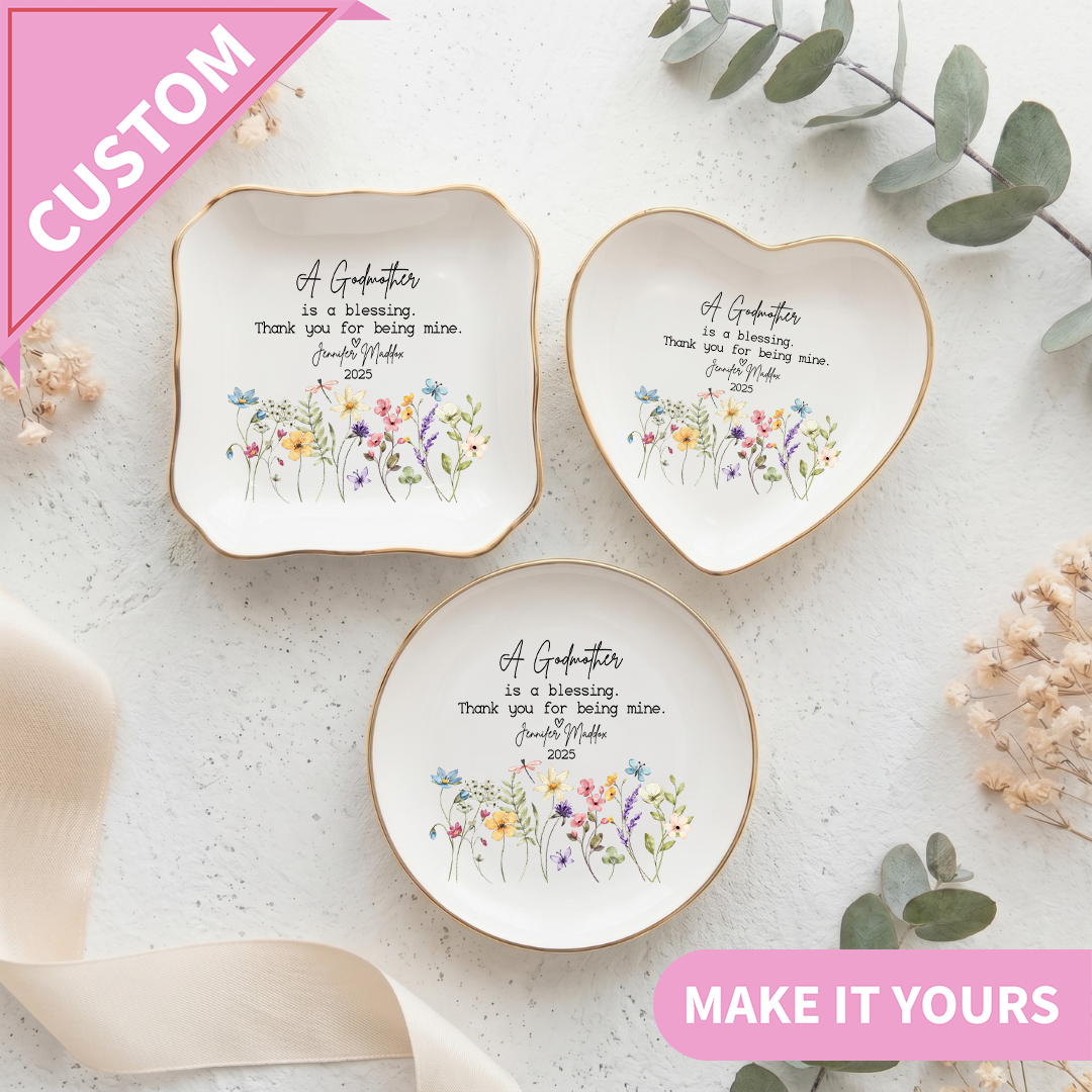 Personalized Godmother Ring Dish