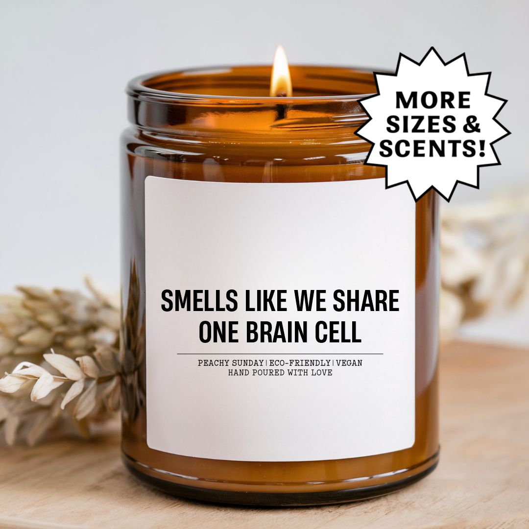 Smells Like We Share One Brain Cell Candle