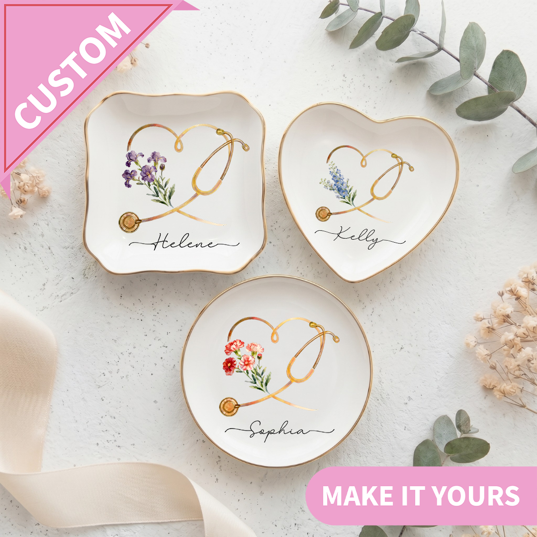 Personalized Nurse Trinket Dish