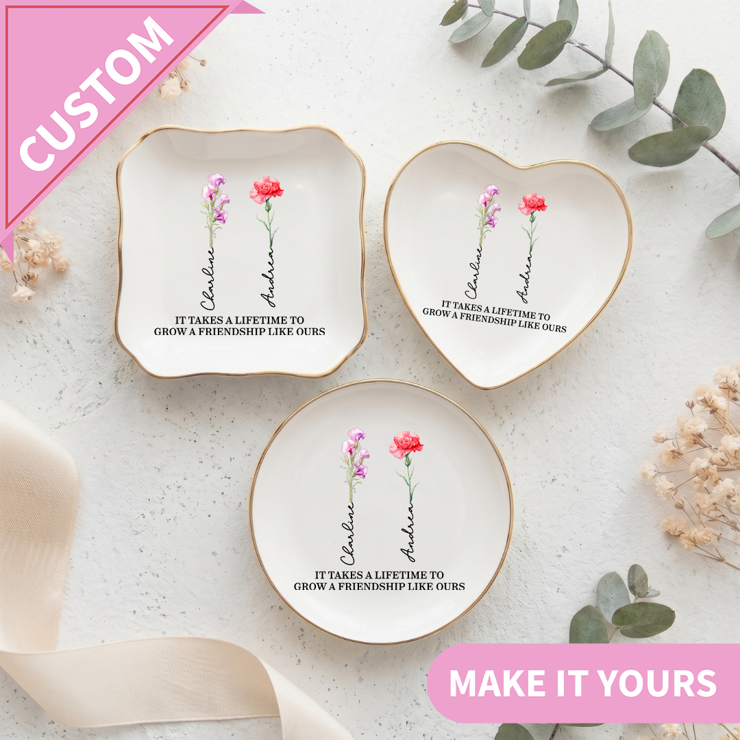 Personalized Friendship Ring Dish